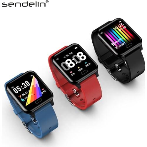 Smart wearable body temperature measurement smart watch heart rate tracker fitness bracelet men women health watch waterproof