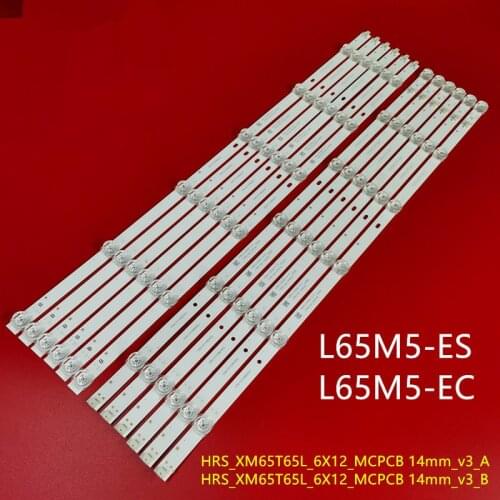 12pcs led backlight strip for L65M5-EC L65M5-ES JL.D650C1330-368CL/R-M 6lamps