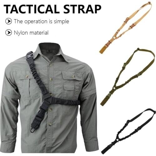 Tactical Single Point Rifle Sling Shoulder Strap Nylon Adjustable Airsoft Paintball Military Gun Strap Army Hunting Accessories