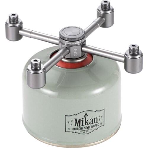 Outdoor Gas Stove Adapter Tank Aluminum Alloy Camping Picnic Gas Furnace Valve Tank Base Adapter Outdoor Stove Head Accessories