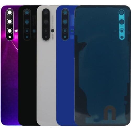 10/pcs Battery Cover Back Glass Housing Rear Door Case With Camera Lens Adhesive For Huawei Nova 5T Replacement