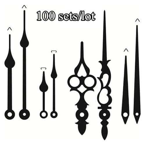 100 sets Silent Wall Clock Quartz Needle Movement Clock Hands DIY Replacement Part Repair Kit Tool Set Clock pointer Mechanism