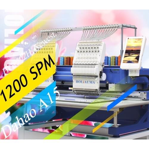 3 Years Quality Warranty!!!Happy/Barudan High Speed 2 Head 15 Needle Computerized Embroidery Machine Prices Parts from China