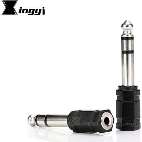 4Pcs 6.5mm 1/4" Male to 3.5mm Female Jack Stereo Audio Adapter Connector For Guitar Amplifier Speaker Microphone Cord Converter