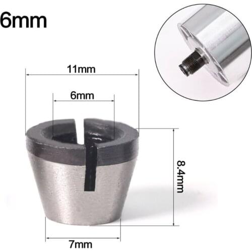 6mm 6.35mm 8mm Collet Chuck Adapter Engraving Trimming Machine Electric Router