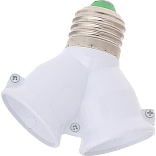 E27 To Double E27 Base Socket Extender Adapter Converter LED Light Lamp Bulb AXYC