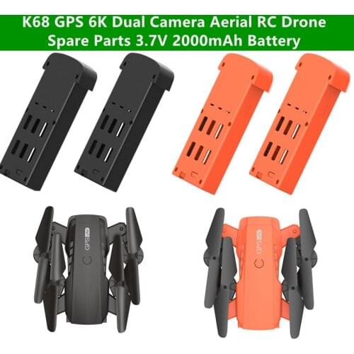 K68 GPS Intelligent Follow 6K Aerial Remote Control Drone Spare Parts 3.7V 2000mAh Battery For K68 6K Remote Control Quadcopter