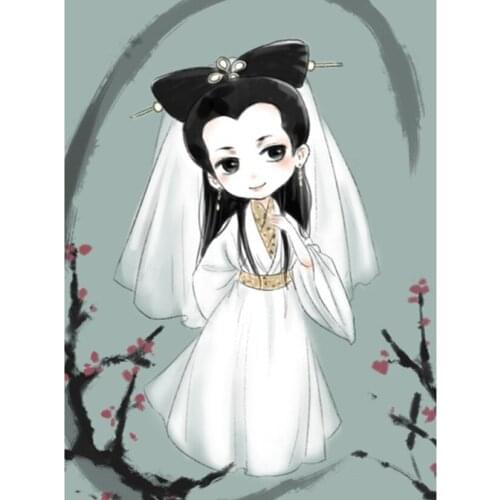 DIY New White Lady Legend Diamond Painting Cross Stitch Full Diamond Embroidery Home Decoration Gift JX757