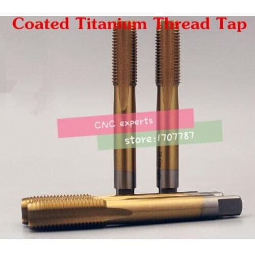 Free delivery 10PCS TG M3~M12 coated high speed steel machine taps straight slot machine taps