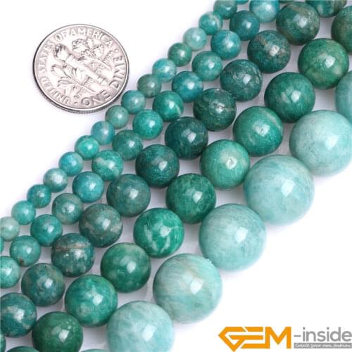 8mm 10mm 12mm Round AA+ Amazonite Stone Beads Natural Stone Beads DIY Beads For Jewelry Making Strand 15" Free Shipping