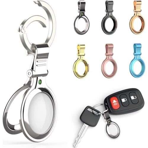 For Apple Airtag Case Silicone Protective Sleeve Anti-lost Device Keychain Protective Cover For Apple Airtags Locator Tracker