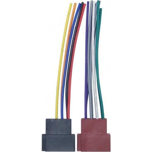 G5AD 1 Pairs Universal Car Stereo Female ISO- Radio Plug Adapter Wiring Cable Stereo Harness