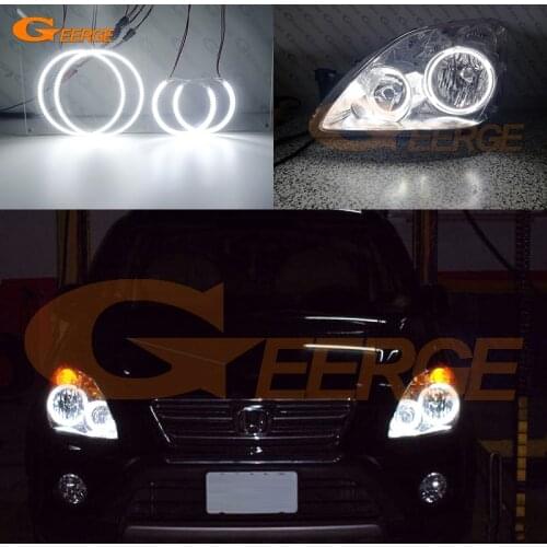 Excellent Ultra bright smd led Angel Eyes halo rings Day Light DRL For Honda CR-V CRV II 2005 2006