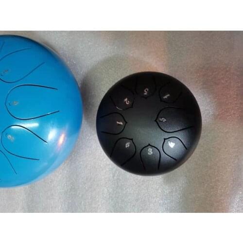 Handpan 6 Inch 8 Tone Steel Tongue Drum With Padded Drum Bag And A Pair Of Mallets Huedrum Yoga Meditation