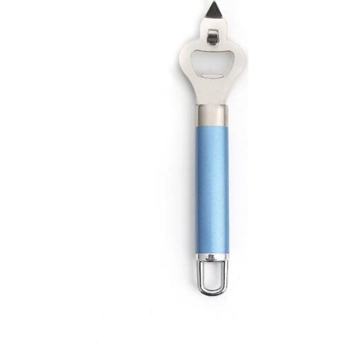 Justdolife Handle Bottle Opener Stainless Steel 2 In 1 Multifunctional Can Opener Beer Opener Multi-Function Kitchen Tools