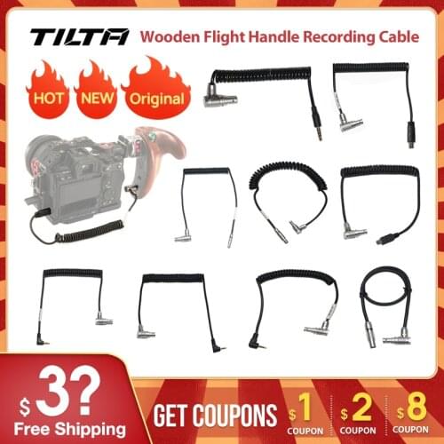 Tilta Record Cable Wooden Side Handle Tiltaing Record Handle Cable for SONY/BMD/ARRI/RED/CANON/FUJIFILM/PANASONIC/Z CAM