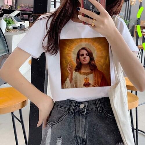 Lana Del Rey summer top clothes female aesthetic grunge kawaii vintage tumblr summer top graphic tees women couple clothes