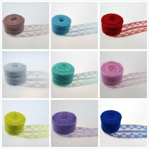 10M 40mm Lace Ribbon Handicrafts Embroidered Lace Trim Ribbon Handmade Lace Decorations DIY Sewing Fabric French lace Fabric