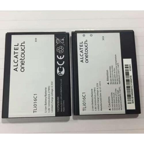 New 3.8V TLi016C1 For Alcatel OneTouch 1650mAh Mobile Phone Li-ion Battery Replacement
