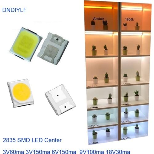 New SMD 2835 LED 18V 30Ma 50-55lm3000K 4000K 6000K Diodes Ultra Bright Big Chip Lamp Beads 2835 SMD LED With