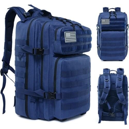 45L Hunting Bag Man/Women Trekking Military Tactical Waterproof Backpack 17 Colors 900D Outdoor Travel Camping Multi-pocket Bag