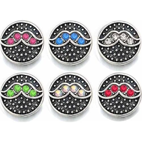 Wholesale Crystal Flower 039 Rhinestones Metal Snap Buttons Fit 12mm Snap button bracelets Earrings necklace For women