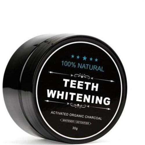 30g Teeth Whitening Powder Natural Organic Activated Charcoal Bamboo Toothpaste Tool Teeth Whitening Oral Hygiene
