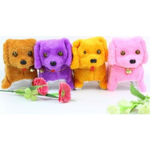 Electric Backward and Forward Dog Plush Toy LED EYE Light for Children 2121 New Year Gift Christmas Toy Gift Size 20*9*13.5CM
