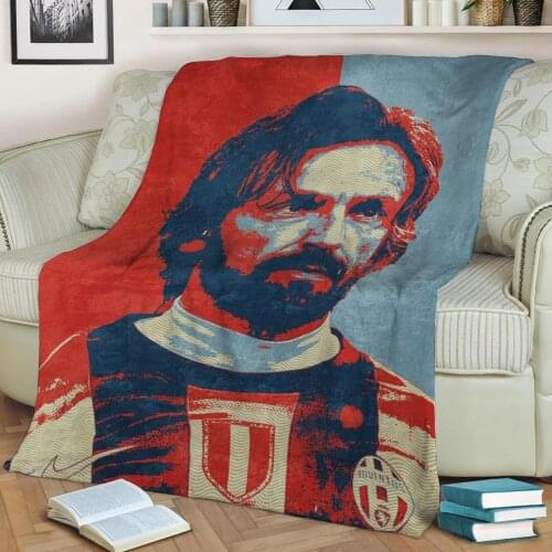 Andrea Pirlo 3D Print Plush Blanket Throw On Sofa Home Decor Soft Warmth Washable Nap Blanket Dropshipping