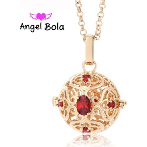 Aromatherapy Pendant New Women Necklaces 20.5mm Cage Zircon Jewelry Eco-friendly CZ Pendants for Mom Gifts L100