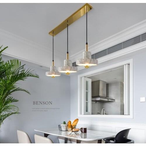 Post-modern Art Restaurant Pendant Lamp Nordic Simple Dining Table Bedside Bed Three Round Bar Cosmos Pendant Lights lampen