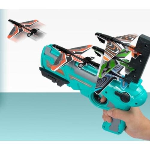 Airplane Launcher Toy Bubble Catapult Plane Outdoor Kids Play Shoot Game Aircraft Launch Gun Children Lawn Outdoor Sport Toys