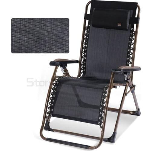Widened recliner folding lunch break chair household nap bed beach lazy leisure chair