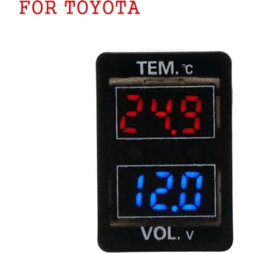 Car Interface 12V Special Design With Voltage and Temperature Display Use For TOYOTA,Camry,Corolla,Yaris,RAV4,Reiz,Land Cruiser