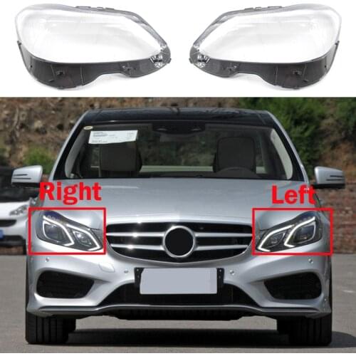 For Mercedes-Benz E-class W212 E200L E260L E280L E300L E350L 2014-2015 Glass Lens Shell Car Front Headlight Cover Headlamp Case