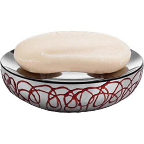 High quality painted stainless steel soap dish European creative soap tray bathroom utensils