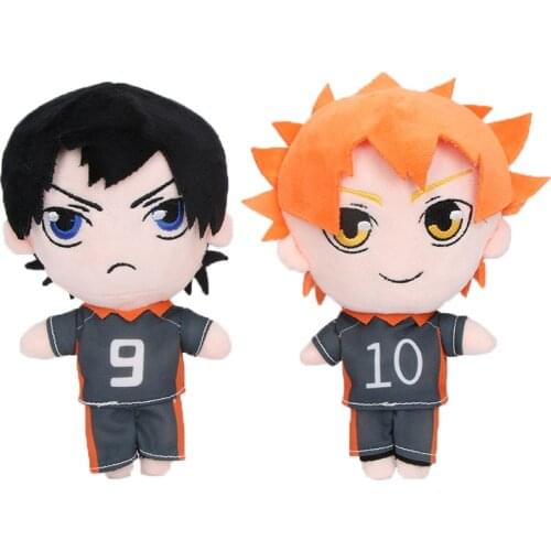 20cm Haikyuu!! Plush Doll Anime Haikyuu Hinata Shoyo Tobio Kageyama Stuffed Doll Volleyball Soft Stuffed Doll Kids Toys