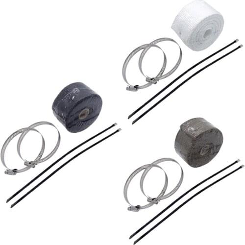 5m Motorcycle Thermal Exhaust Pipe Heat Tape Resistant Wrap Fiber Cloth for Car Moto Header Heat Exhaust System Resistant Cloth