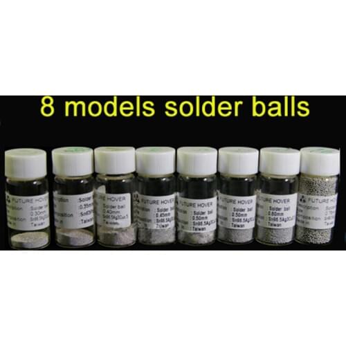 8 models lead-free BGA solder balls 0.3/0.35/0.4/0.45/0.5/0.55/0.6/0.76mm