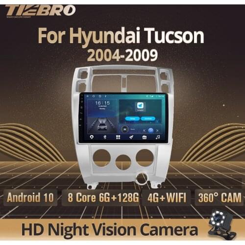 2DIN Android 10.0 Car Radio For Hyundai Tucson 2004-2009 GPS Navigation Stereo Receiver Auto Radio DSP Car Multimedia Player IGO