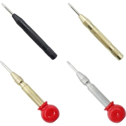 Automatic Center Pin Spring Loaded Punch Marking Holes Wood Marker Woodwork Tool