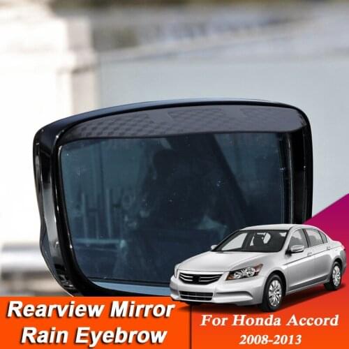 Car-styling For Honda Accord 2008-2013 Carbon Fiber Rearview Mirror Eyebrow Rain Shield Anti-rain Cover External Accessory