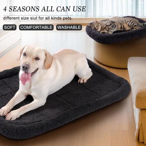 5 Szie Large Ped Pad Super Soft Sherpa Crate Cushion Dog and Pet Bed Kennel Club Crate Mat