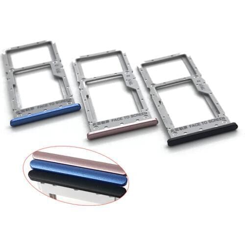 New Sim Card Slot Tray Holder Compatible For xiaomi redmi note 6 pro Sim Card Adapter Replacement