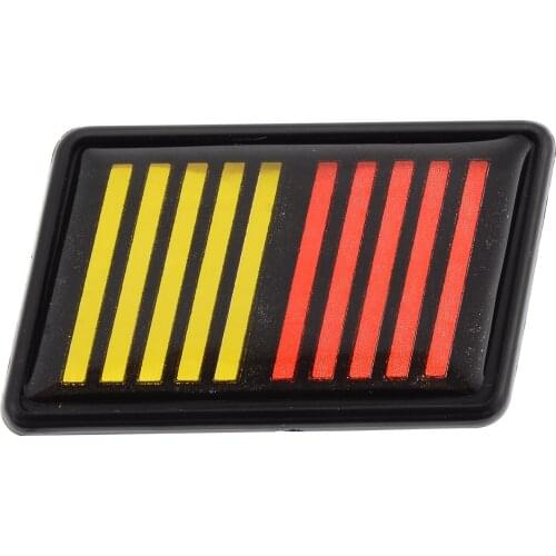 For Mitsubishi Red Yellow Black Ralliart Stripe Bar Grille Emblem Badge Hot Sales Car Decorative Accessories