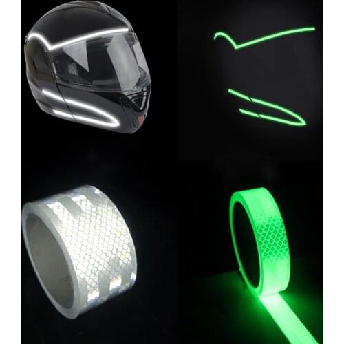 2021 New Fluorescent Mountain Bike Bicycle Tape Bicycle Rim Reflective Sticker Decal 2 Cm/5 Meters Car Helmet Luminous Sticker