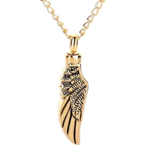 Hot Angel wings Memorial Jewelry can open the pet urn pendant necklace