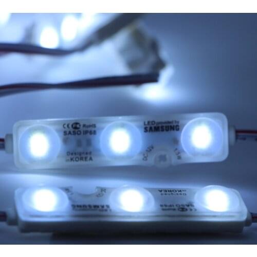IP68 Samsung 5630 led module Light Advertising lamp 1.5W 3Leds Sign Backlights Waterproof 12V Channel Letters lamp white 50pcs