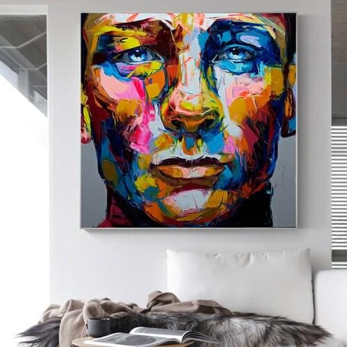 Graffiti Men Portrait Oil Painting Home Decor For Printed Canvas Decorative Wall Art Pictures Cuadros For Living Room Bedroom