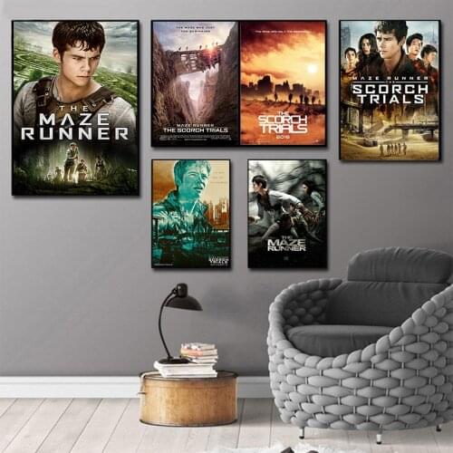 The Maze Runner Canvas Movie Poster Wall Art Home Poster HD Print Modular Canvas Painting For Living Room